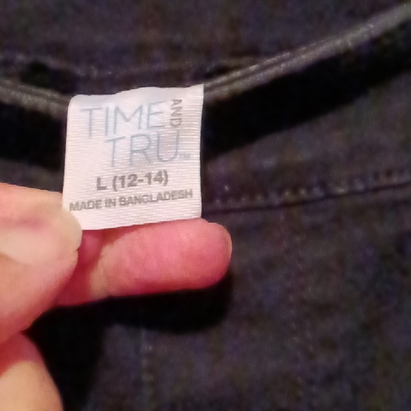 Time and Tru black pull on pants - Picture 3 of 3